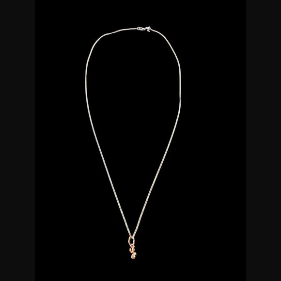 Pandora 925 Sterling Ale Adjustable Two Tone Y Retired Script Alphabet Charm - Picture 4 of 15